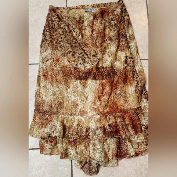 Vintage chico's layered skirt size 2 - Picture 1 of 3